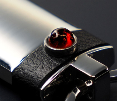 Logo trade corporate gifts image of: Amber Keyring  1291095